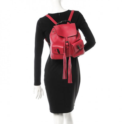 Gucci Cellarius Calfskin Medium Bamboo Backpack Petunia 2 of 7