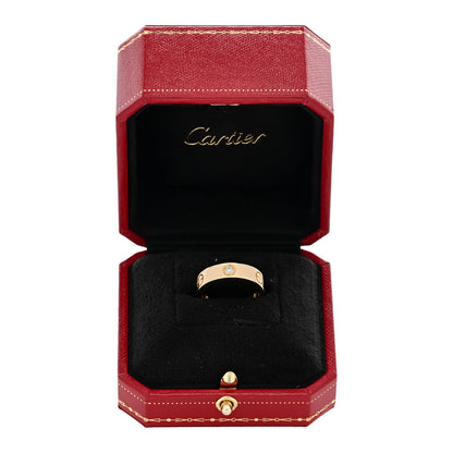 Cartier 18K Yellow Gold 3 Diamond 5.5mm LOVE Ring 54 7 5 of 5
