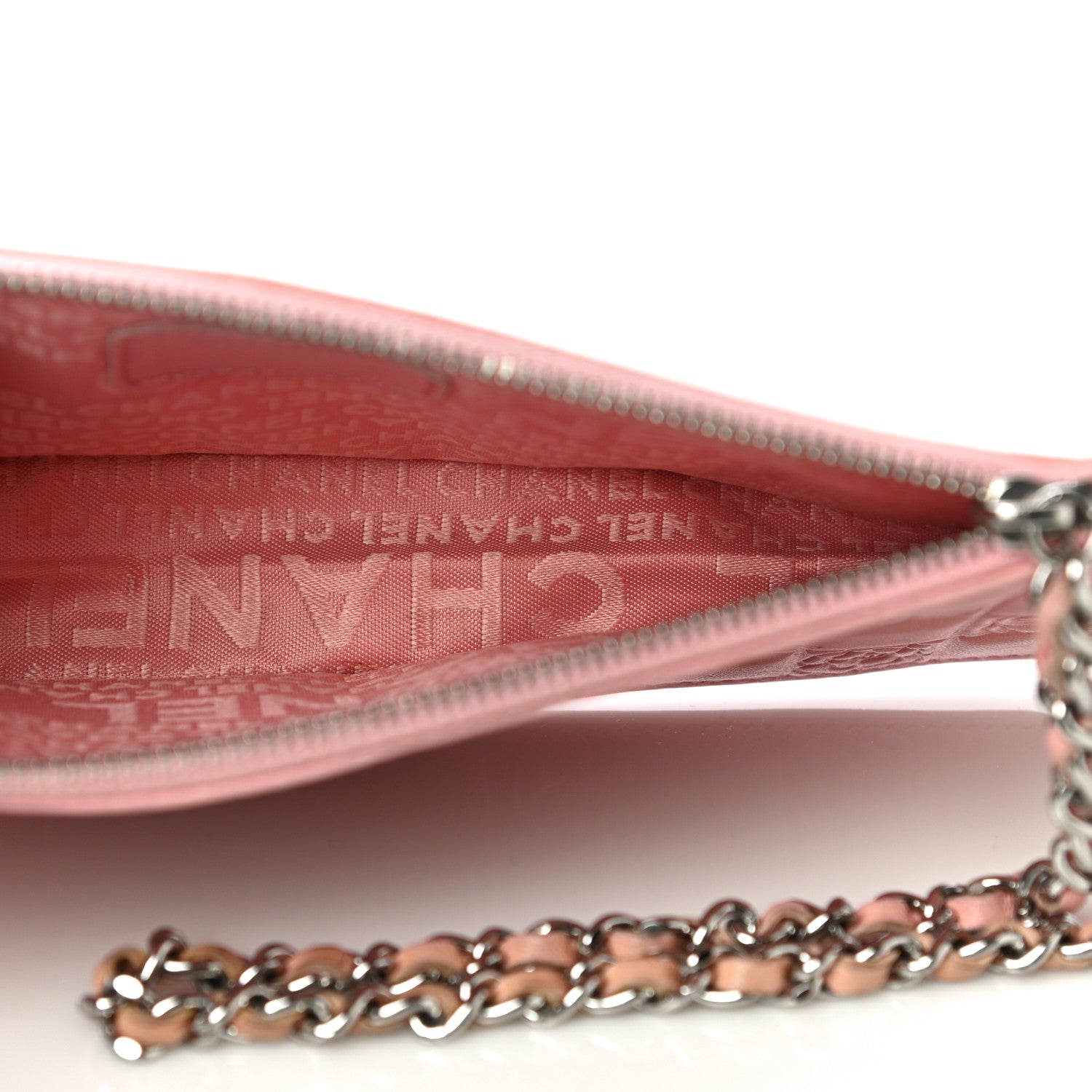 Chanel Lambskin Precious Symbols Pochette Pink 6 of 15