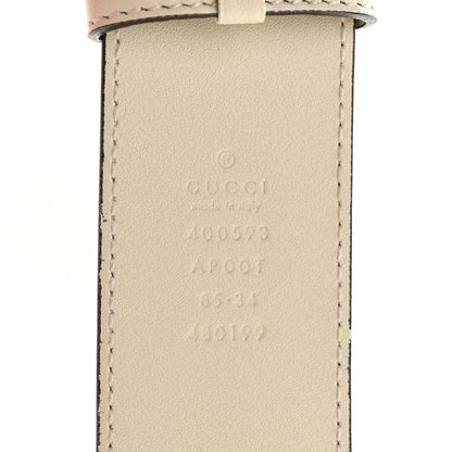 Gucci Calfskin Double G 40mm Belt 85 34 Mystic White 5 of 6