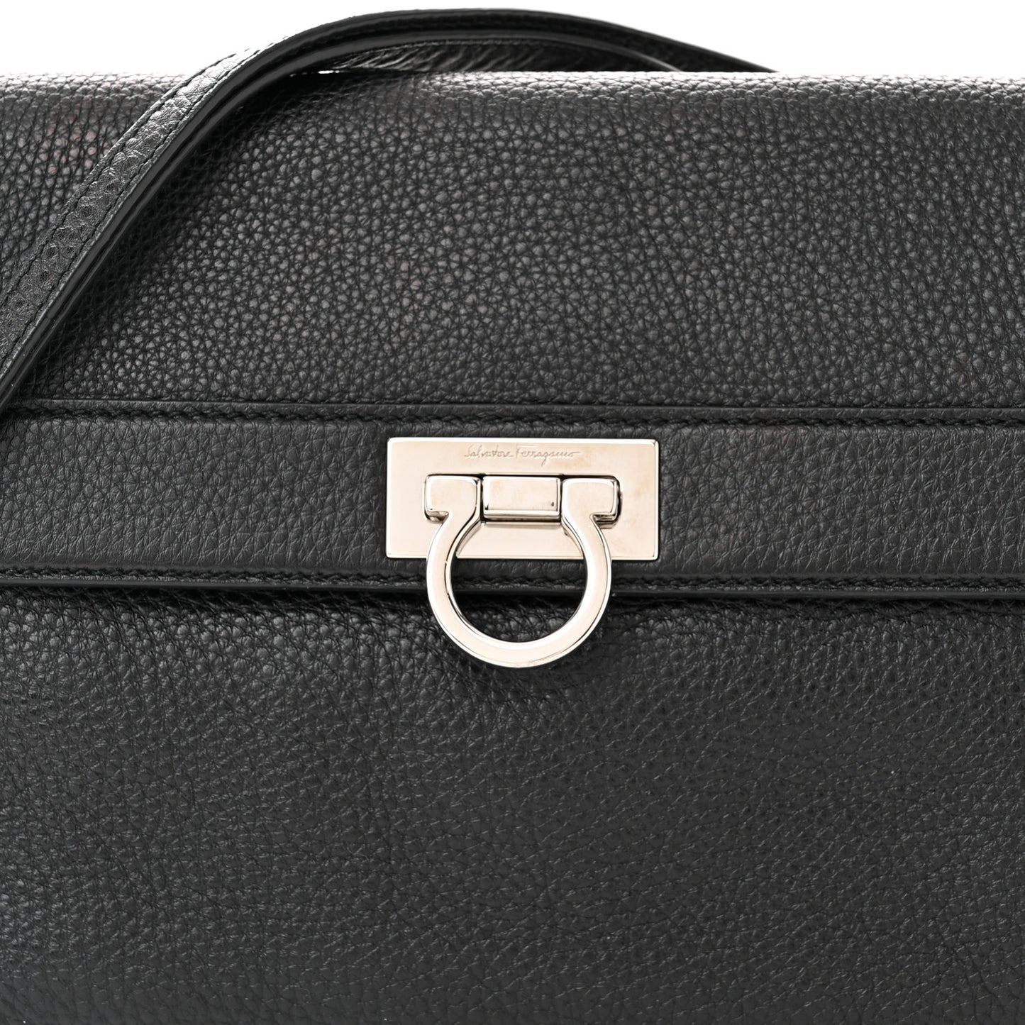 Calfskin Abbey Crossbody Black