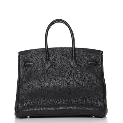 Hermes Taurillon Clemence Birkin 35 Black 4 of 24
