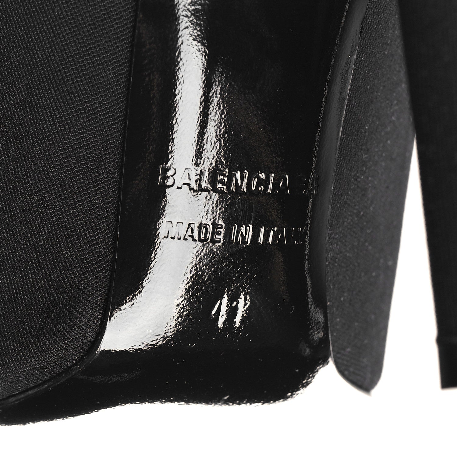 Balenciaga Jersey Crepe Round Toe Knife Booties 41 Black 6 of 7