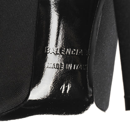 Balenciaga Jersey Crepe Round Toe Knife Booties 41 Black 6 of 7