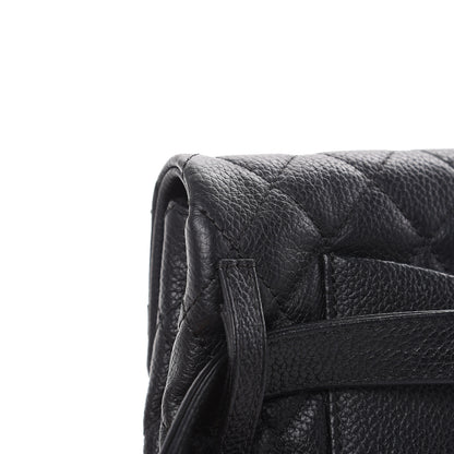Chanel Grained Calfskin Quilted 2.55 Reissue Flap Belt Bag Clutch Black 11 of 13