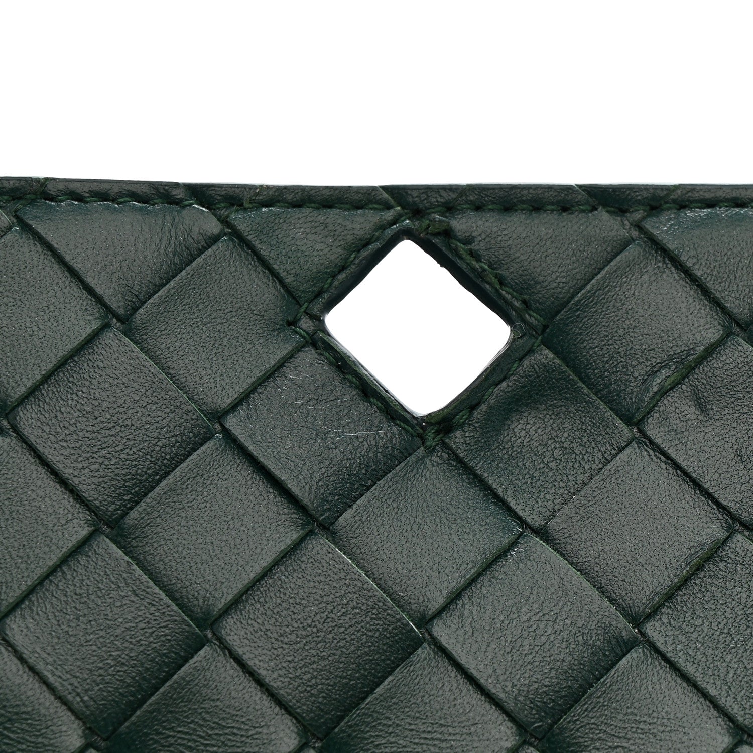 Bottega Veneta Nappa Intrecciato Long Andiamo Top Handle Clutch Emerald Green 8 of 10