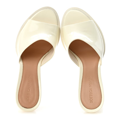 Bottega Veneta Patent Cha Cha Mule Pumps 36 White 2 of 8