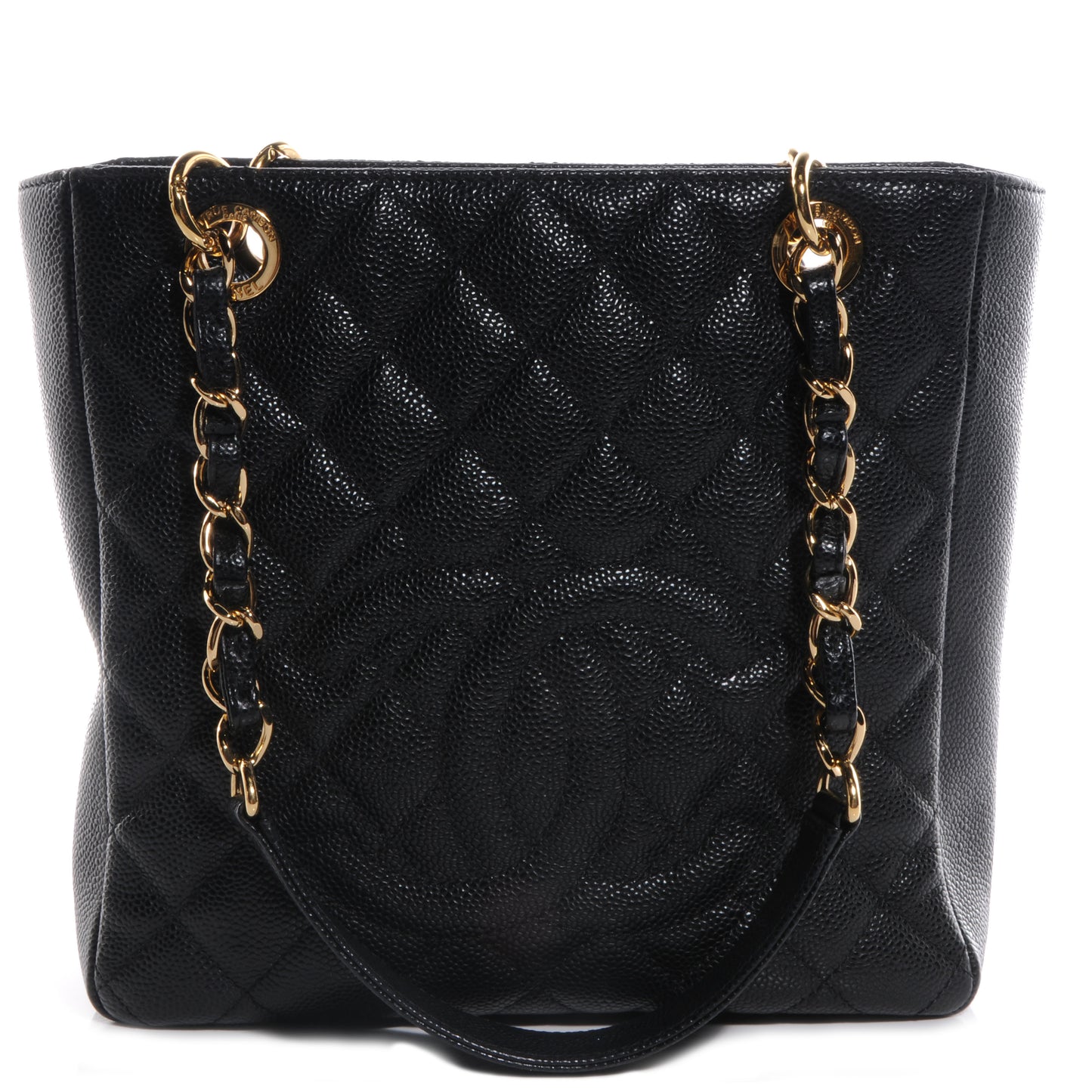 Caviar Petit Shopping Tote PST Black