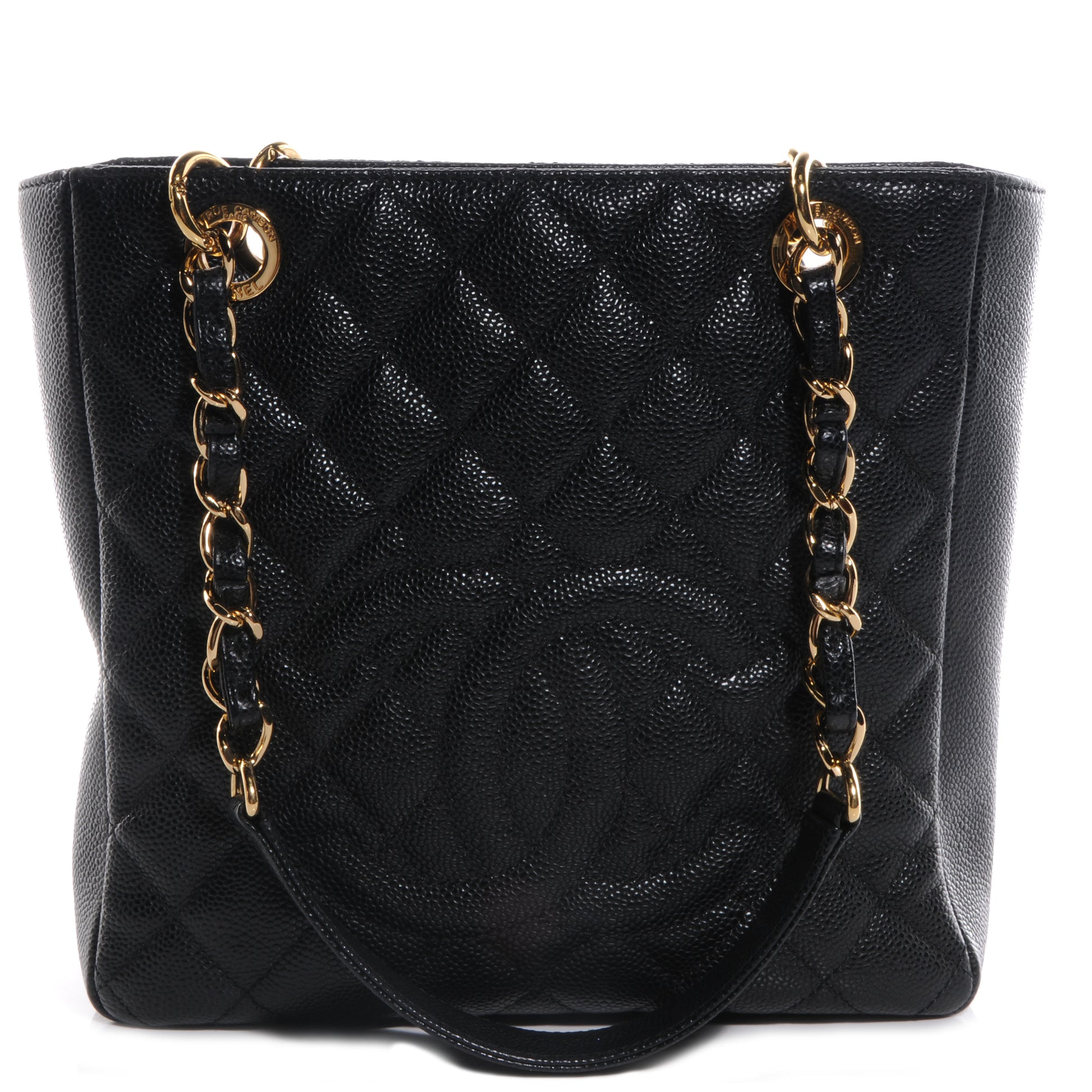 Chanel Caviar Petit Shopping Tote PST Black 1 of 8