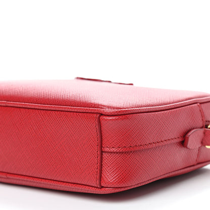 Prada Saffiano Mini Monochrome Camera Crossbody Bag Fuoco 5 of 8