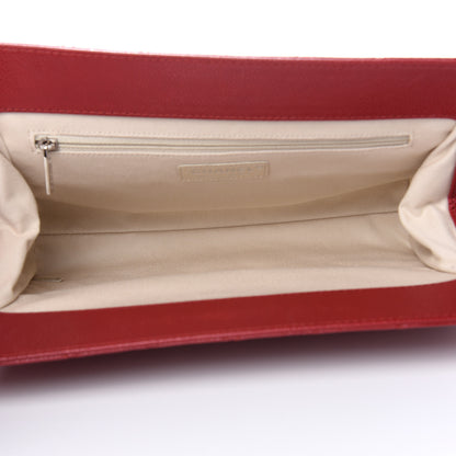Chanel Caviar Quilted Large CC Clutch Red 5 of 13