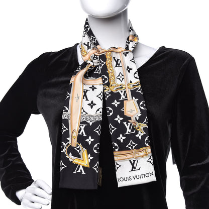 Louis Vuitton Silk Monogram Confidential Bandeau Black 2 of 6