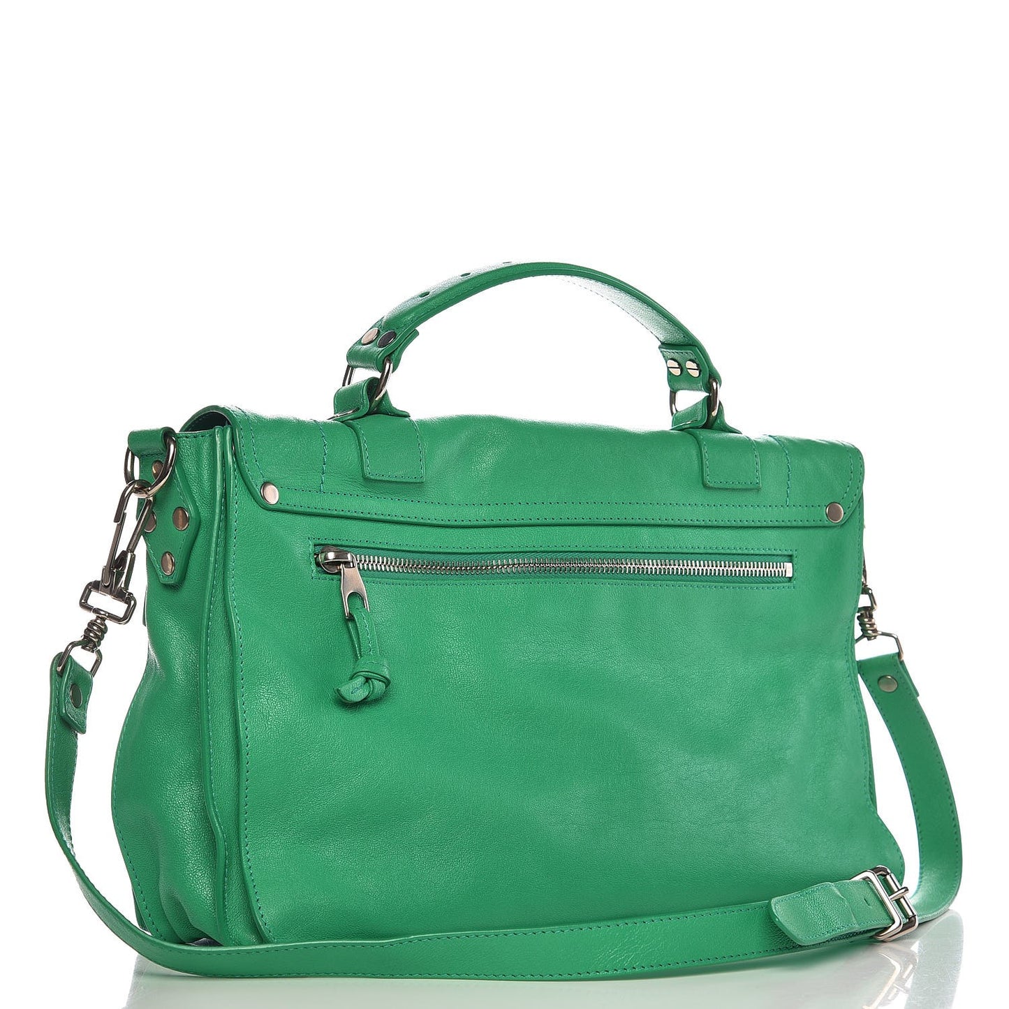 Lambskin Medium PS1 Satchel Aloe