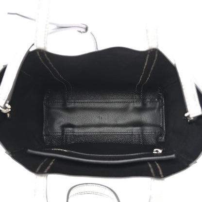 Balenciaga Metallic Goatskin Logo XXS Everyday Tote Argent Black 5 of 12