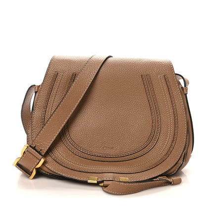 Chloe Calfskin Medium Marcie Round Crossbody Bag Nut 1 of 11