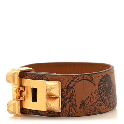 Hermes Swift Collier de Chien CDC 24 Tattoo Bracelet T3 Gold Black 1 of 6