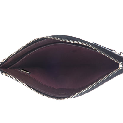 Chanel Lambskin Quilted Zip Pouch Black 5 of 13