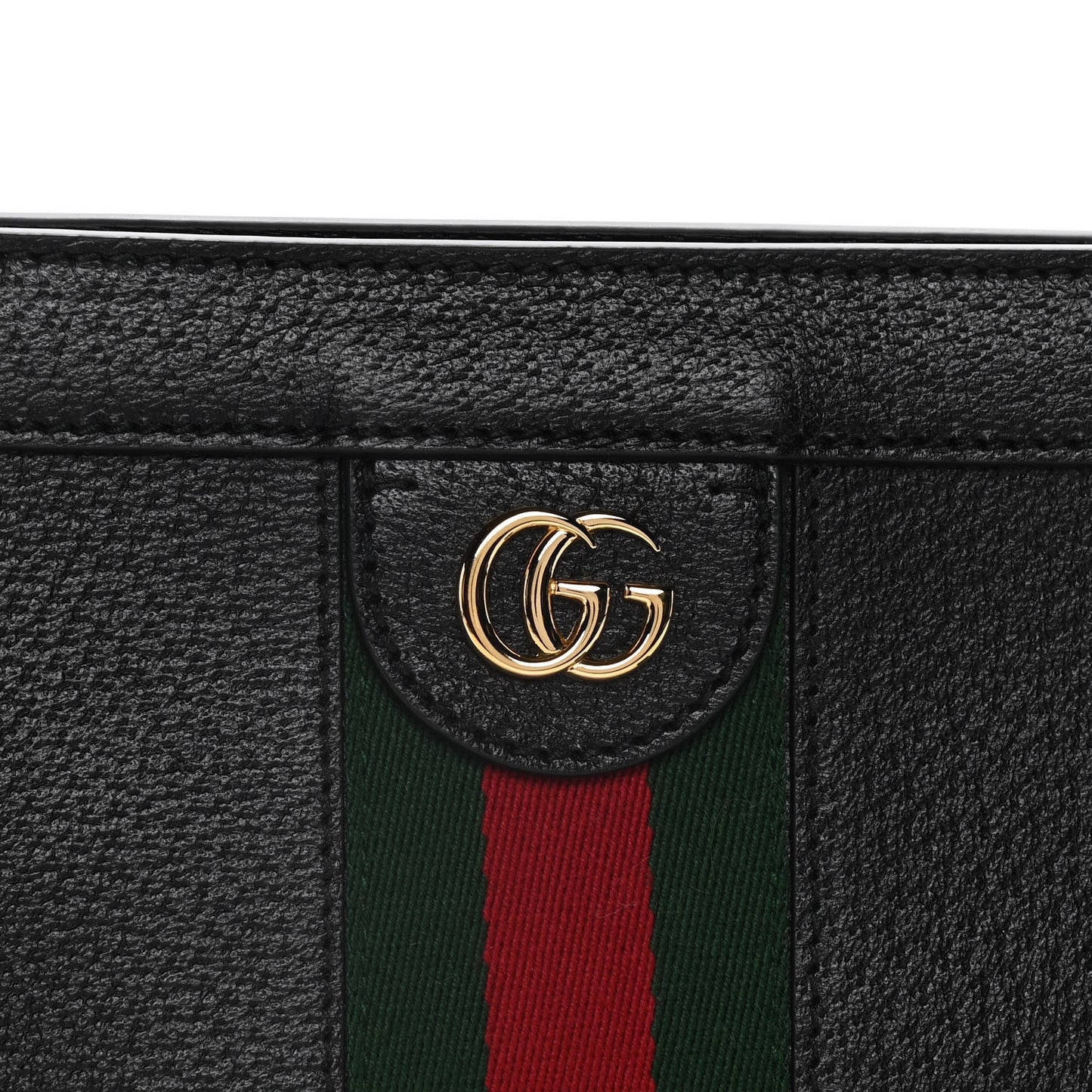 Calfskin GG Web Small Ophidia Chain Shoulder Bag Black