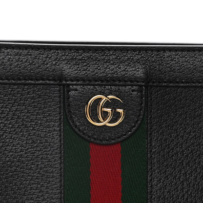 Gucci Calfskin GG Web Small Ophidia Chain Shoulder Bag Black 8 of 11