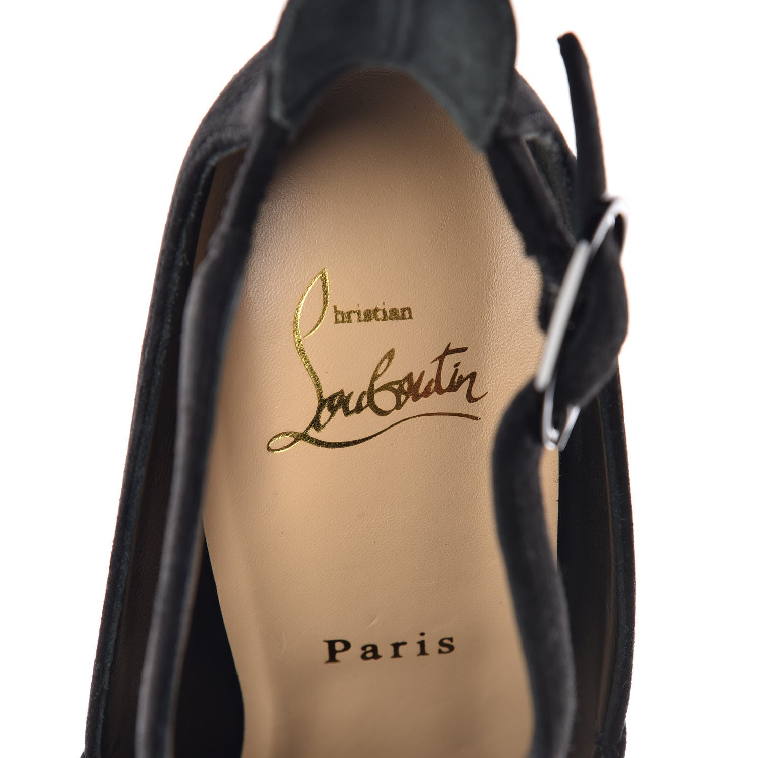 Christian Louboutin Veau Velours Canadada 100 Booties 38.5 Black 7 of 7