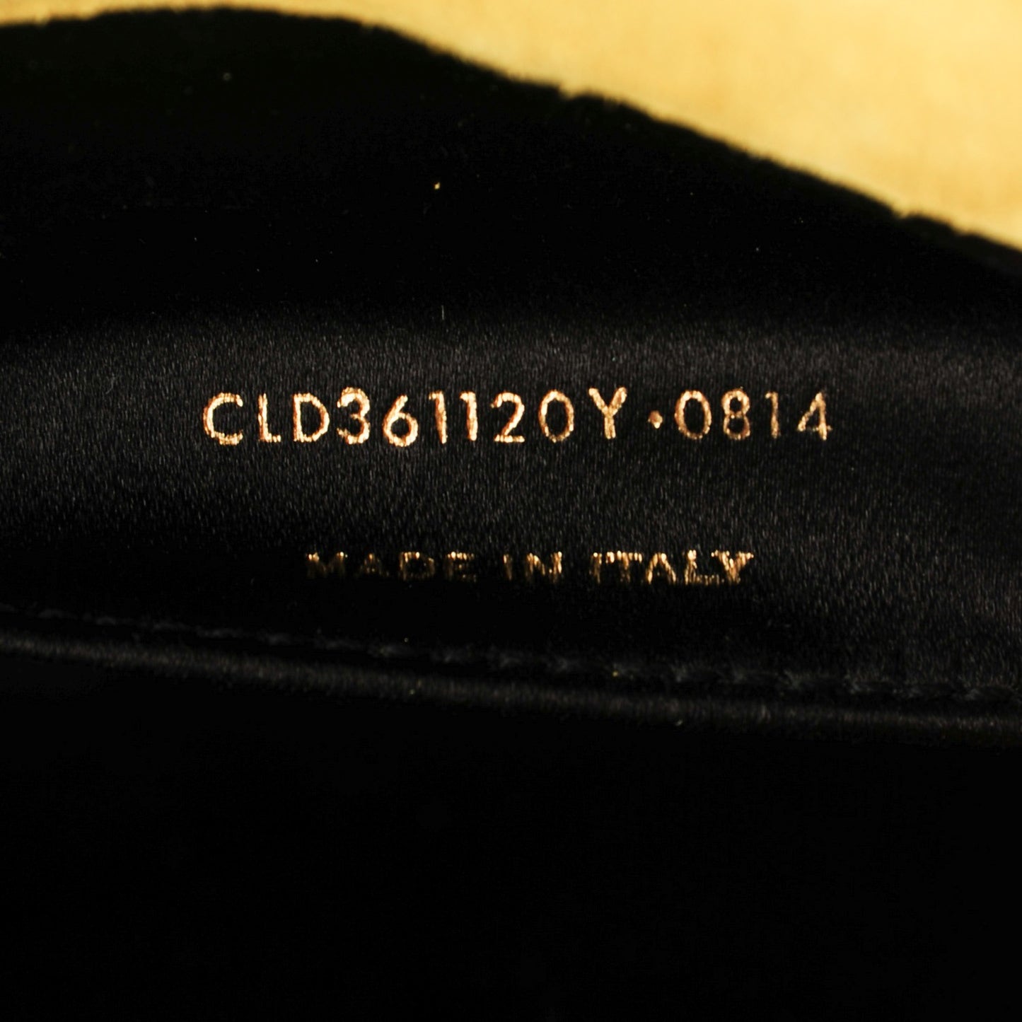 Patent Calfskin Monogram Large Belle De Jour Clutch Yellow