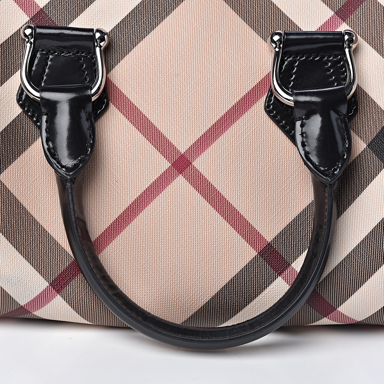 Burberry Nova Check Bowling Bag Black 10 of 11