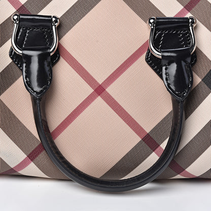 Burberry Nova Check Bowling Bag Black 10 of 11