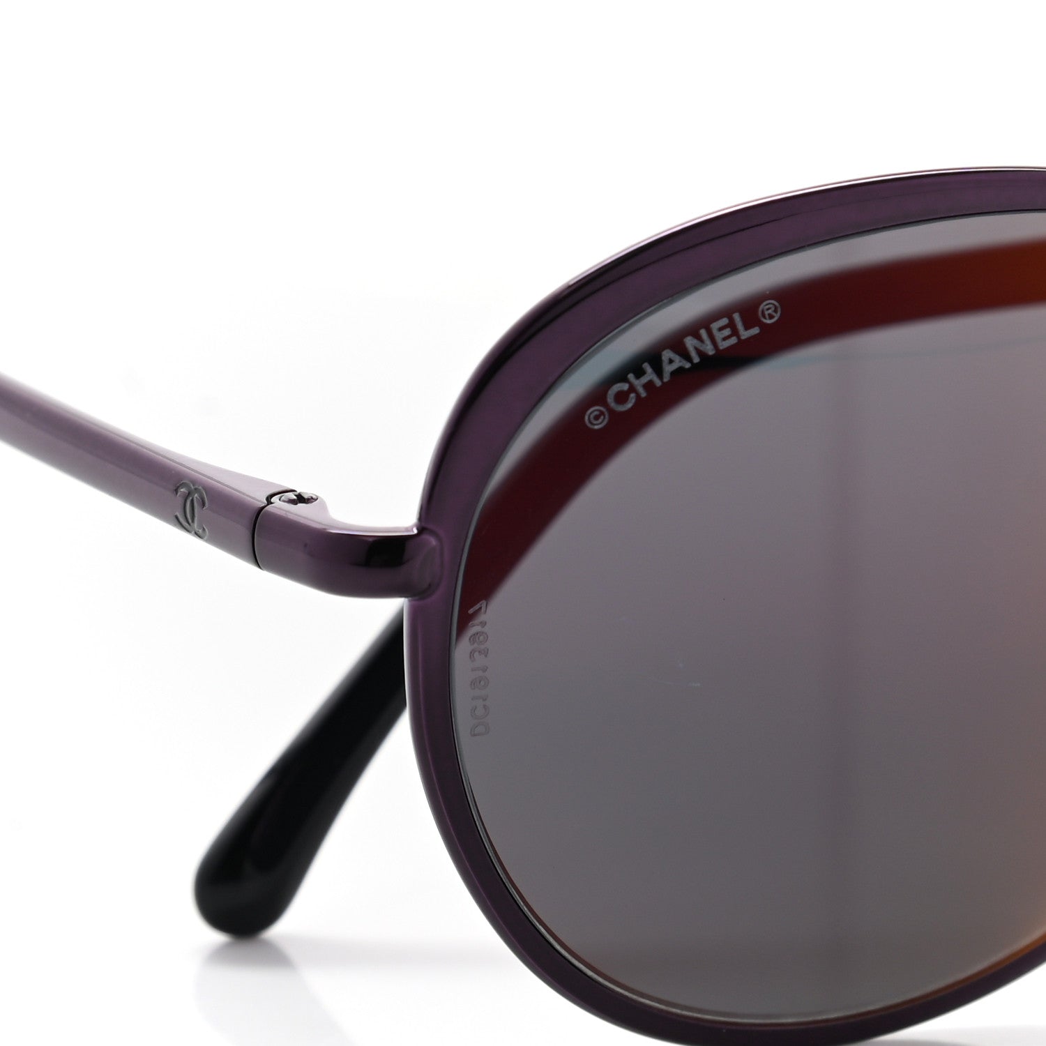 Chanel Round Spring Sunglasses 4206 Purple 8 of 8