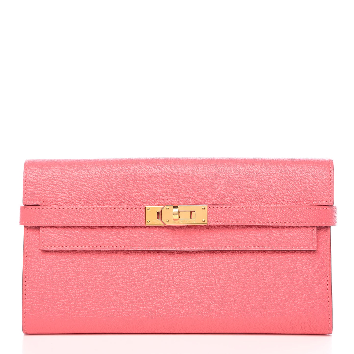 Chevre Mysore Kelly Longue Wallet Rose Lipstick