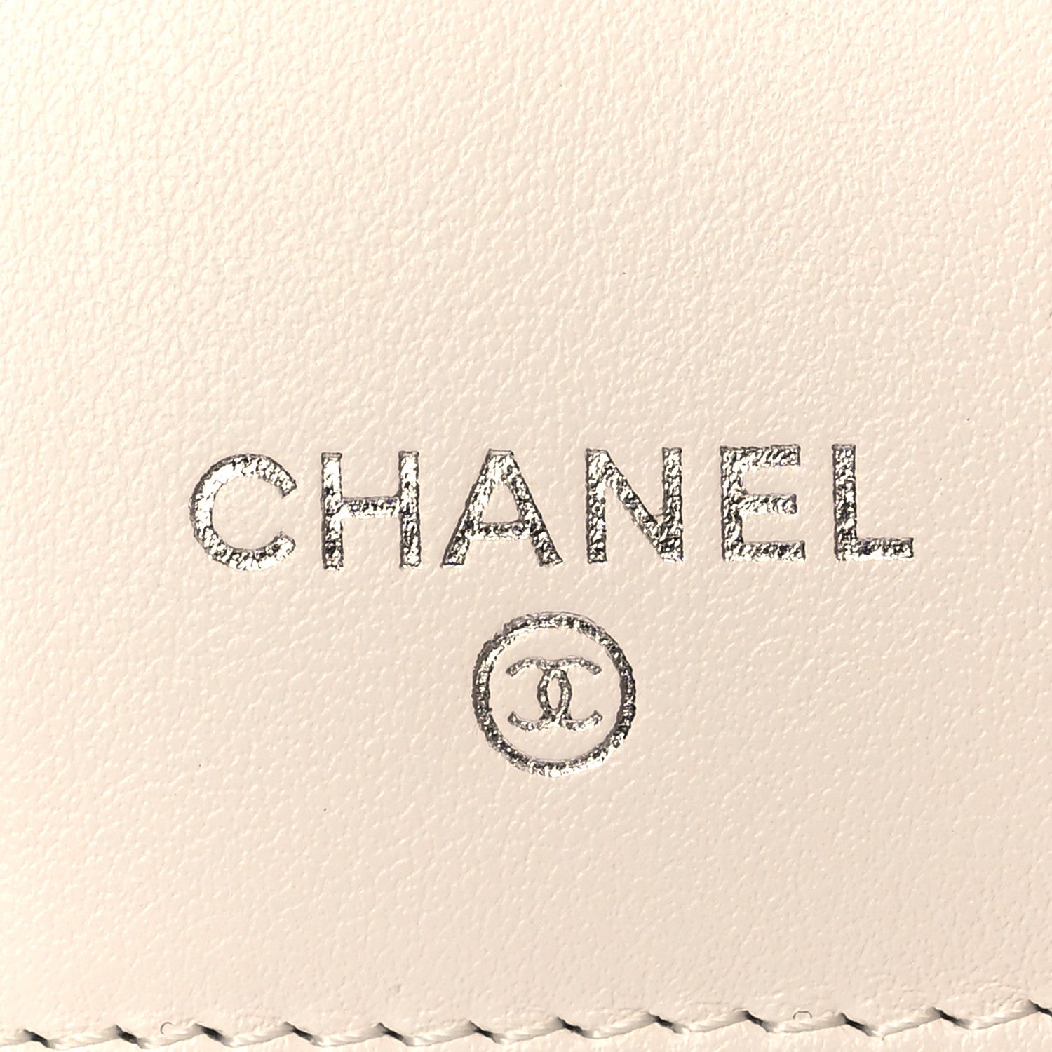 Chanel Caviar Quilted Crystal Star  Small Tri-Fold Flap Wallet White 7 of 10