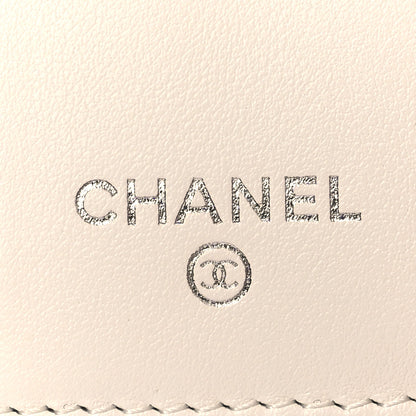 Chanel Caviar Quilted Crystal Star  Small Tri-Fold Flap Wallet White 7 of 10