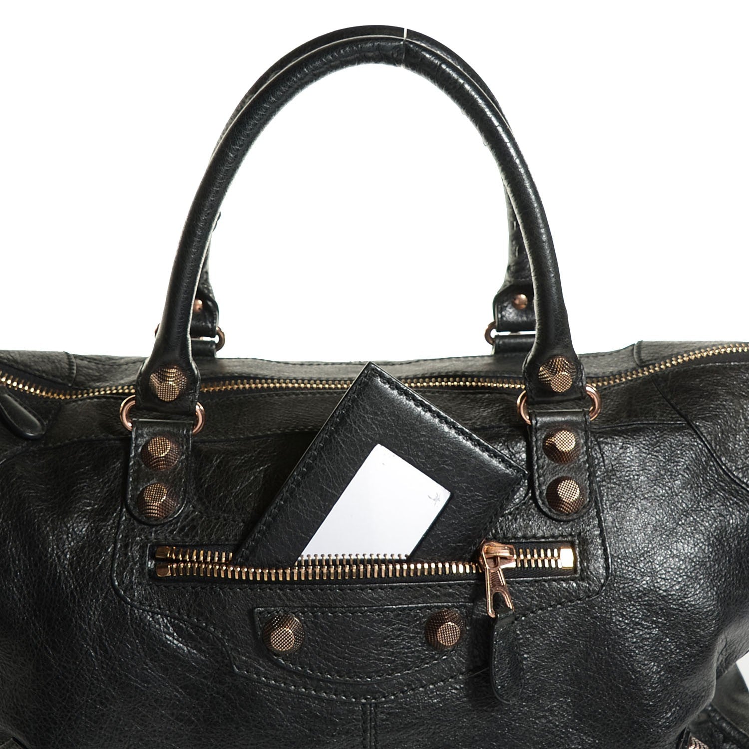 Balenciaga Agneau Giant 12 Rose Gold Hardware Work Black 8 of 11