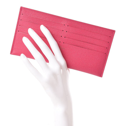 Louis Vuitton Calfskin Felicie Card Holder Insert Pink 2 of 6