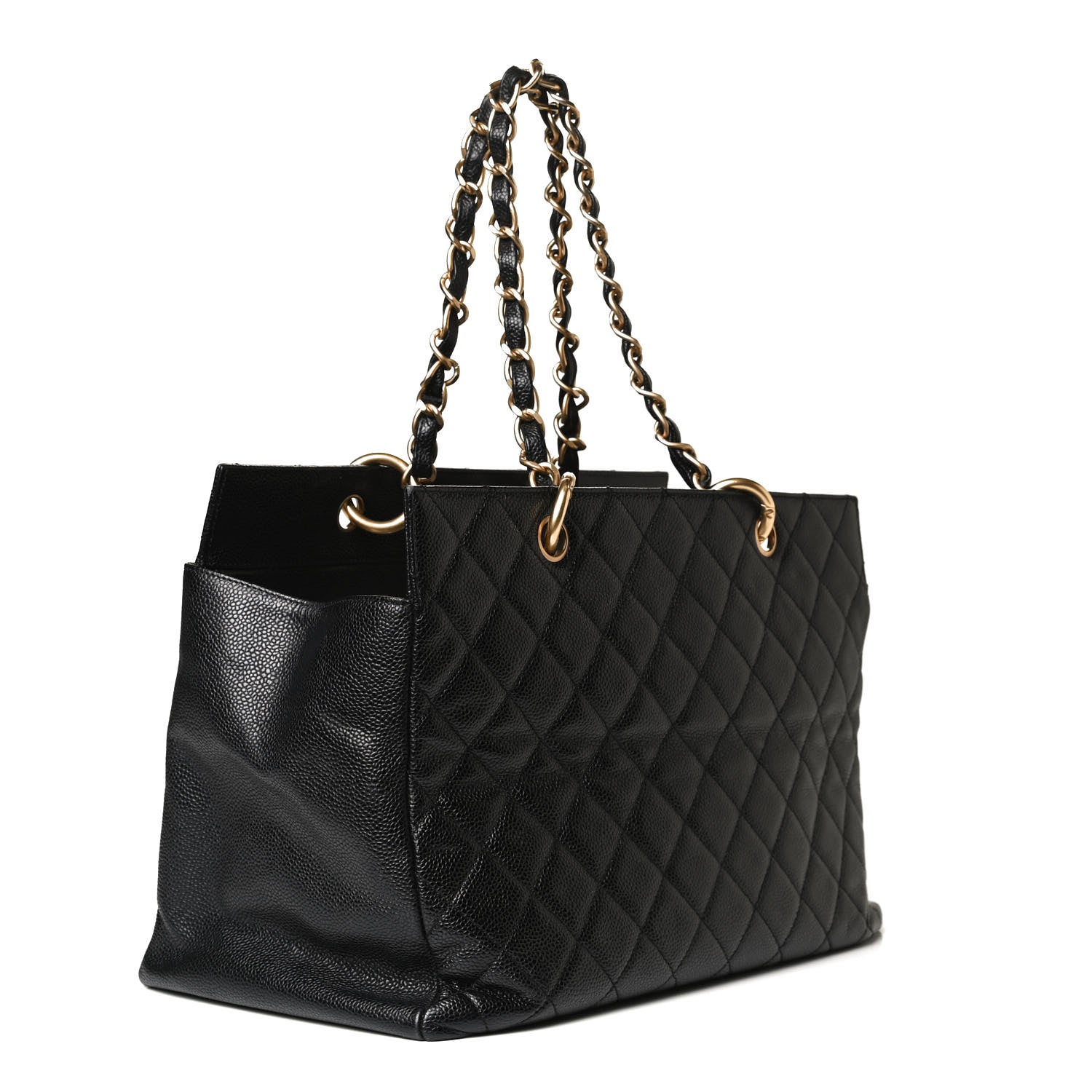 Chanel Caviar Quilted Grand Timeless Tote GTT Black 4 of 18