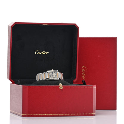 Cartier Stainless Steel 18K Yellow Gold 20mm Tank Francaise Quartz Watch 5 of 5