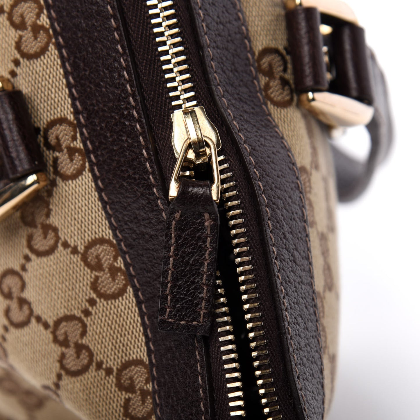 Monogram Medium Abbey Tote Dark Brown