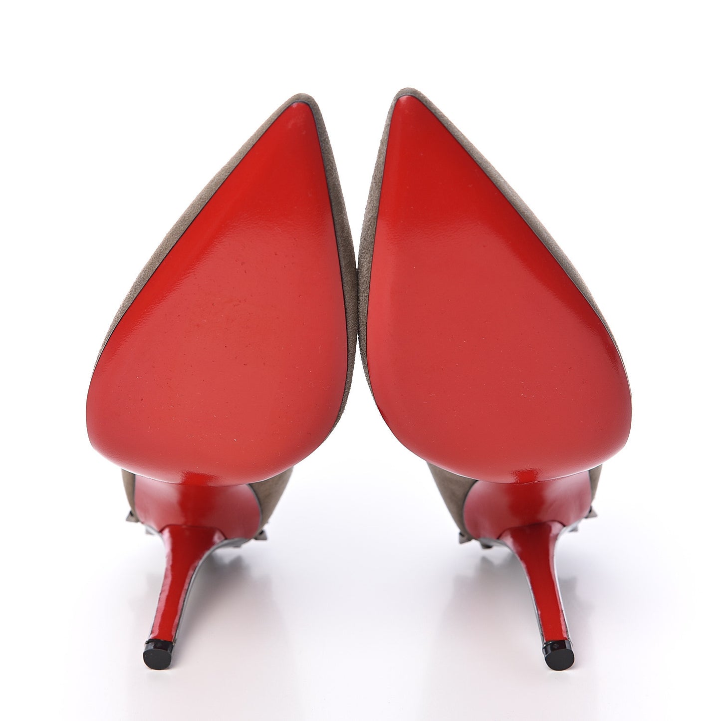Suede Studded Zappa 100 Pumps 37.5 Cendre Gun