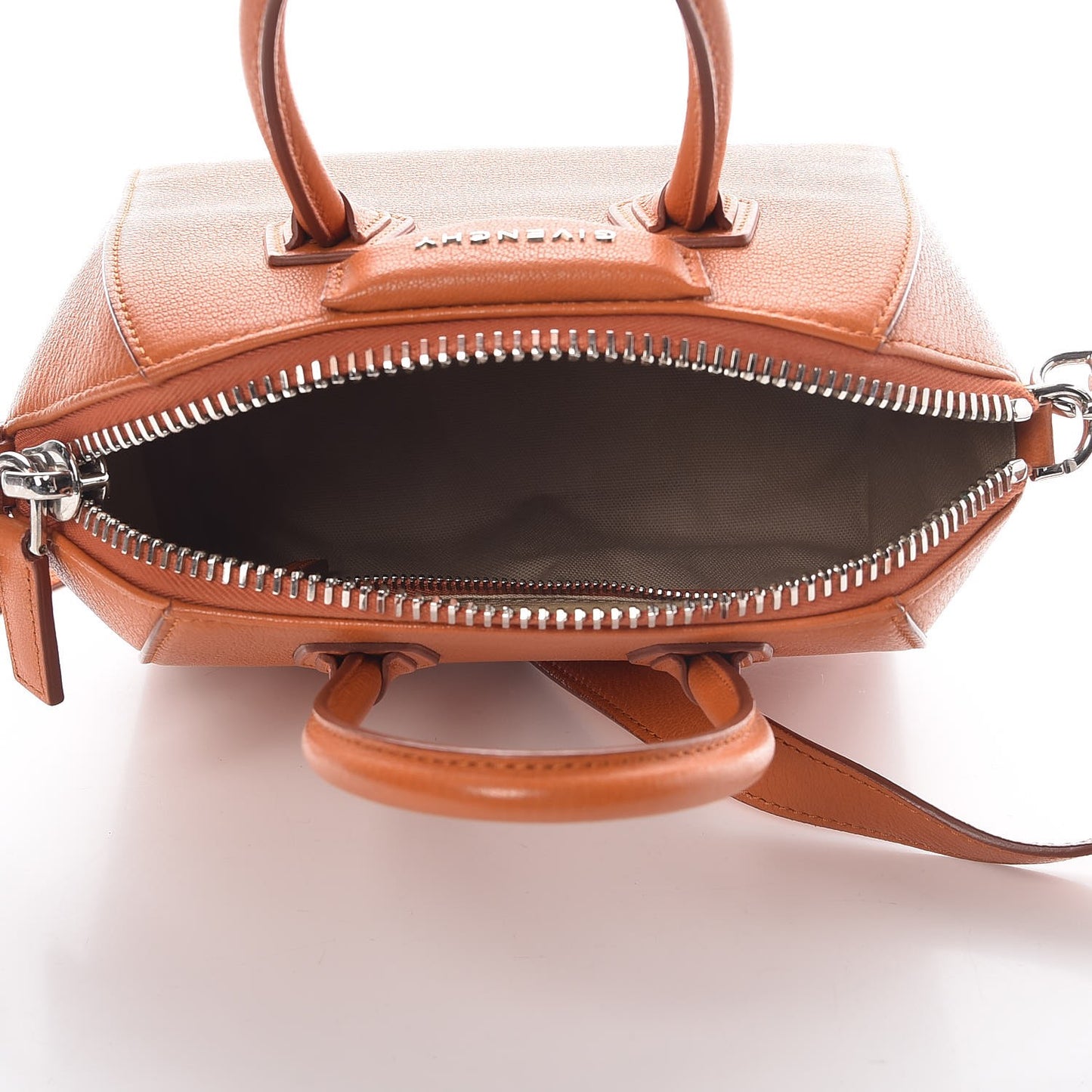 Sugar Goatskin Mini Antigona Rust
