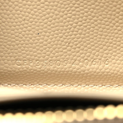 Saint Laurent Grain De Poudre Matelasse Chevron Monogram Zip Around Wallet Dark Beige 7 of 13