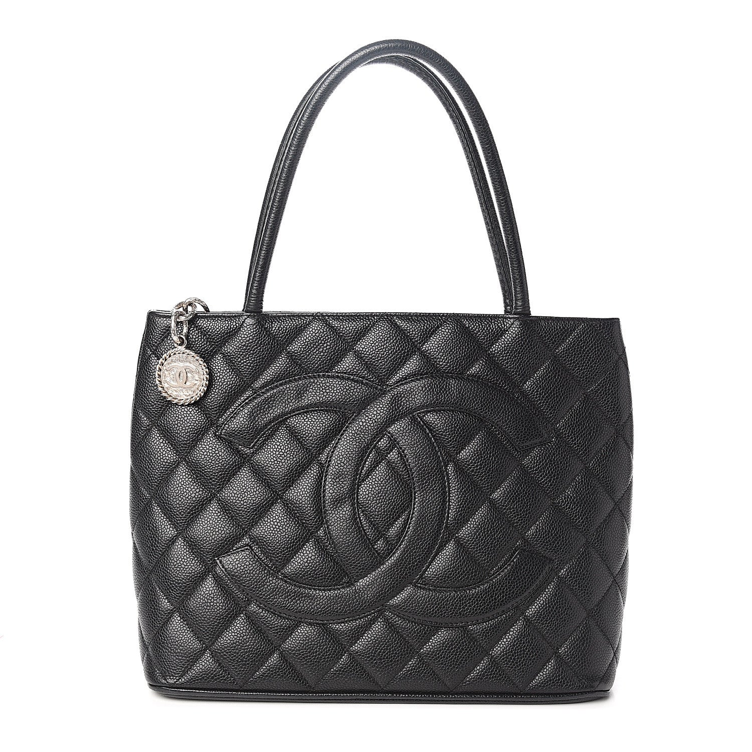 Chanel Caviar Quilted Medallion Tote Black 1 of 9