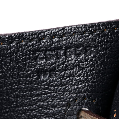 Hermes Epsom Casaque Birkin Sellier 30 Etoupe Sesame Bleu Indigo 7 of 9