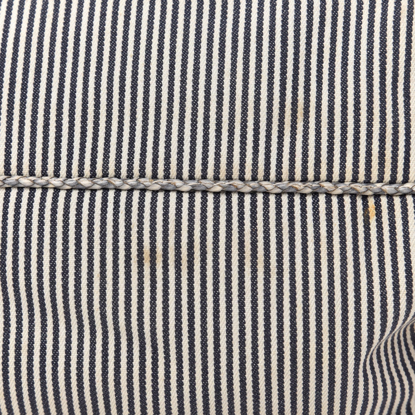 Denim Striped Spy Bowler Blue