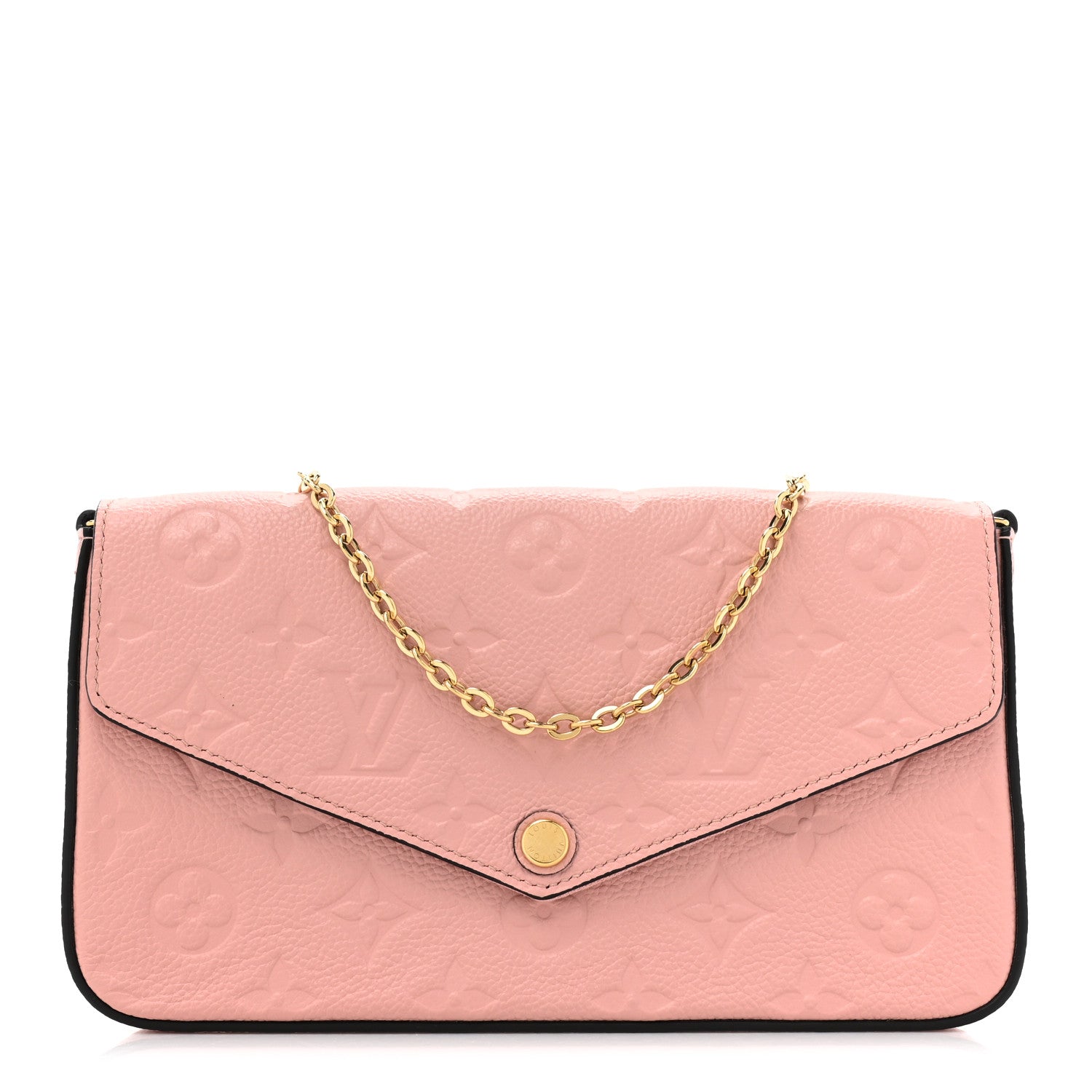 Louis Vuitton Empreinte Pochette Felicie Chain Wallet Rose Poudre 1 of 8