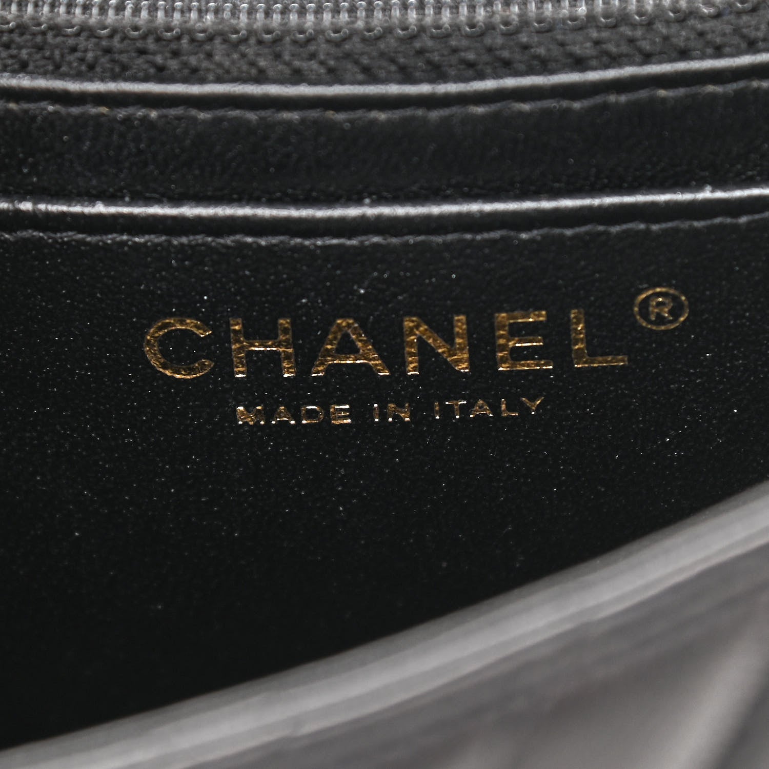 Chanel Lambskin Chevron Quilted Mini Square Flap Black 6 of 11