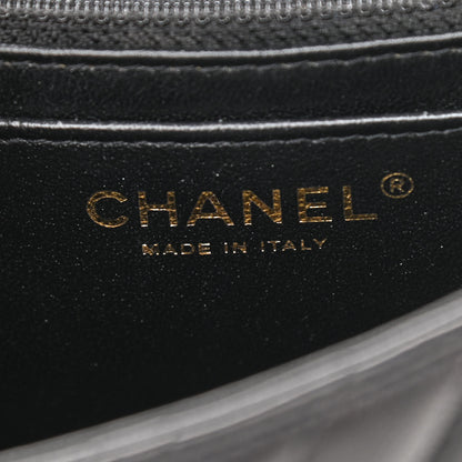 Chanel Lambskin Chevron Quilted Mini Square Flap Black 6 of 11