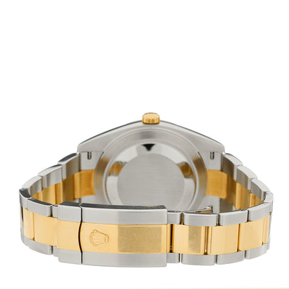 Rolex Stainless Steel 18K Yellow Gold 41mm Oyster Perpetual Datejust Watch Black 126303 3 of 5
