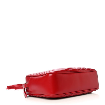 Saint Laurent Calfskin Matelasse Monogram Lou Camera Bag Rouge Eros 4 of 13