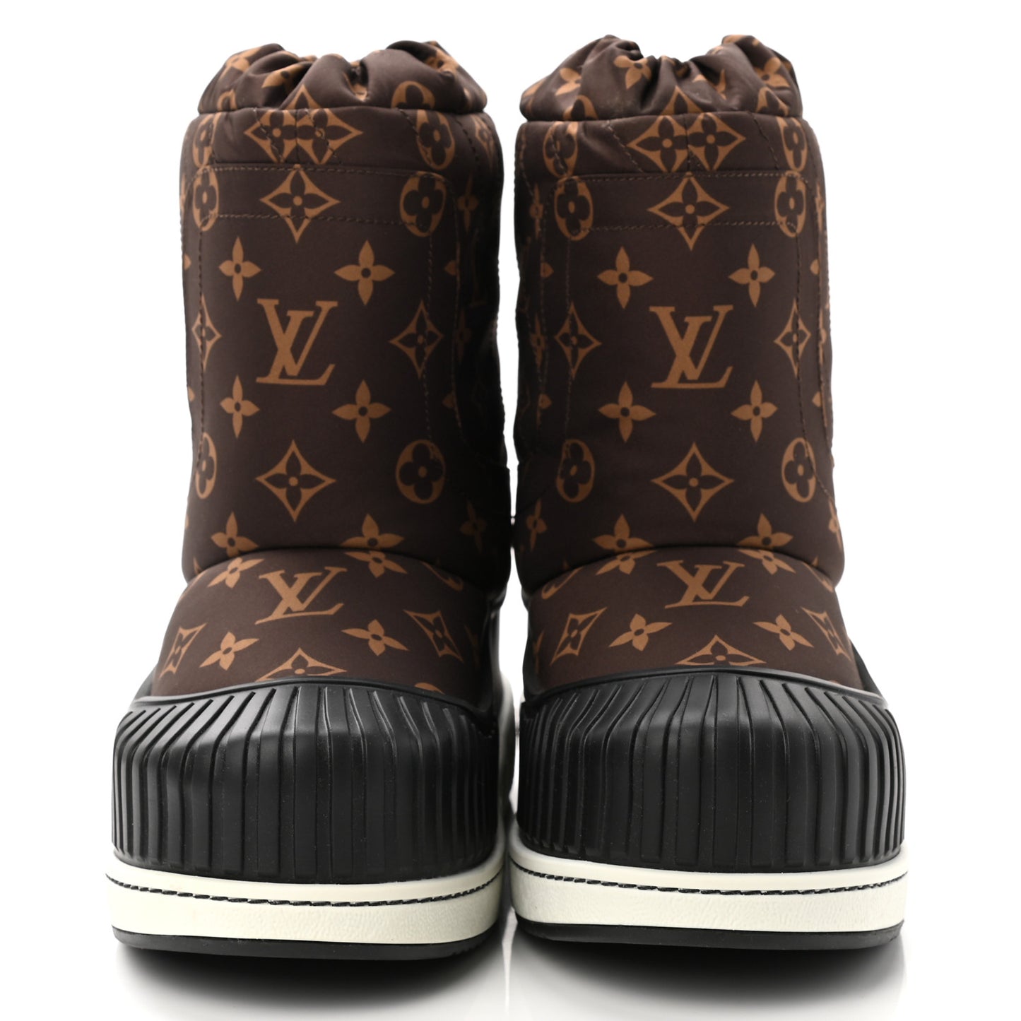 Monogram Polar Flat Half Boots 39 Black