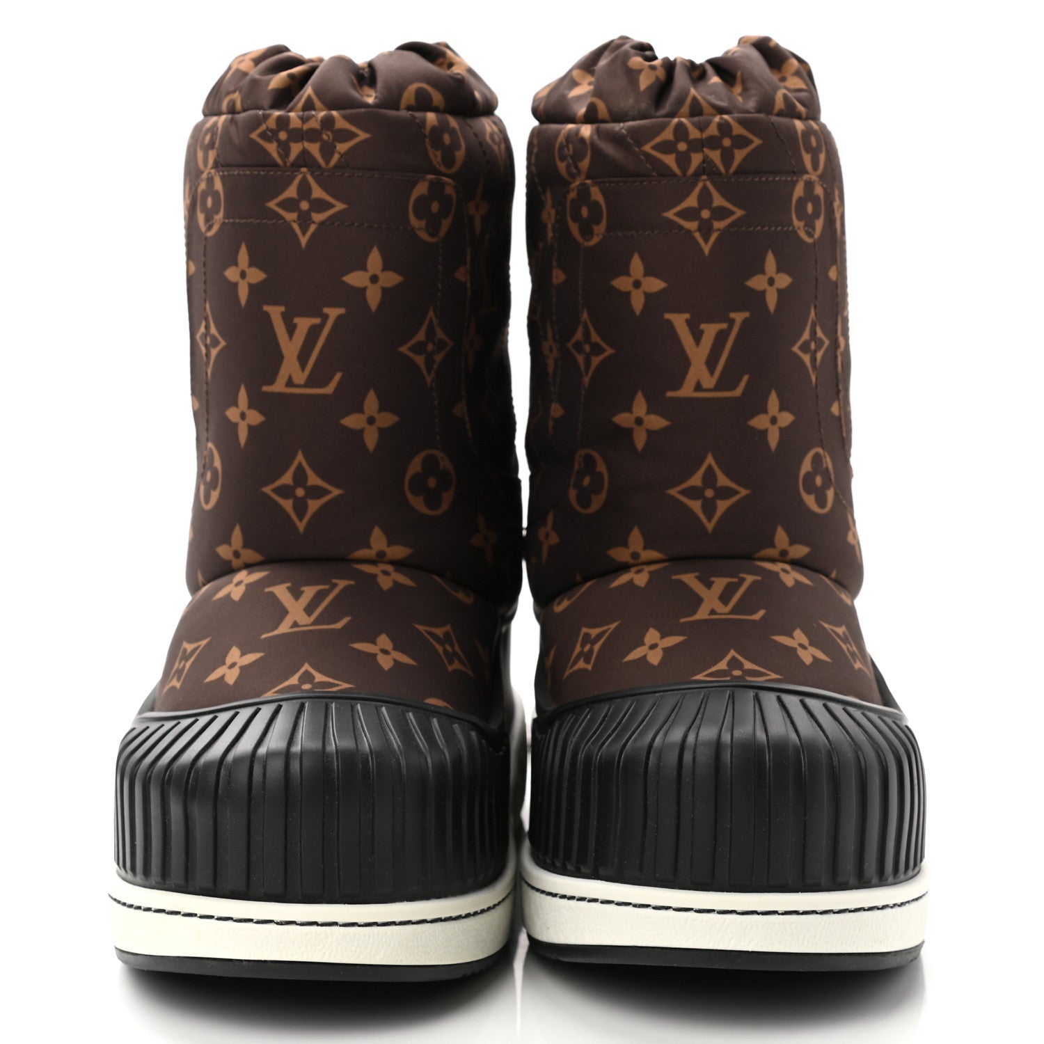 Louis Vuitton Monogram Polar Flat Half Boots 39 Black 2 of 8