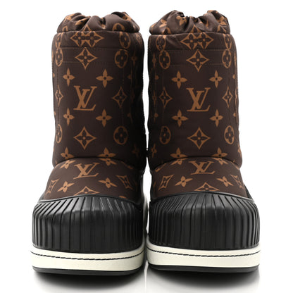 Louis Vuitton Monogram Polar Flat Half Boots 39 Black 2 of 8